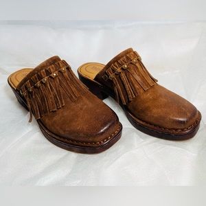 Born Harmony Fringe Mule Size 7